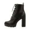Lace Up Boots*Bullboxer Ankle Boots Black 112511F6S_Bkcltd