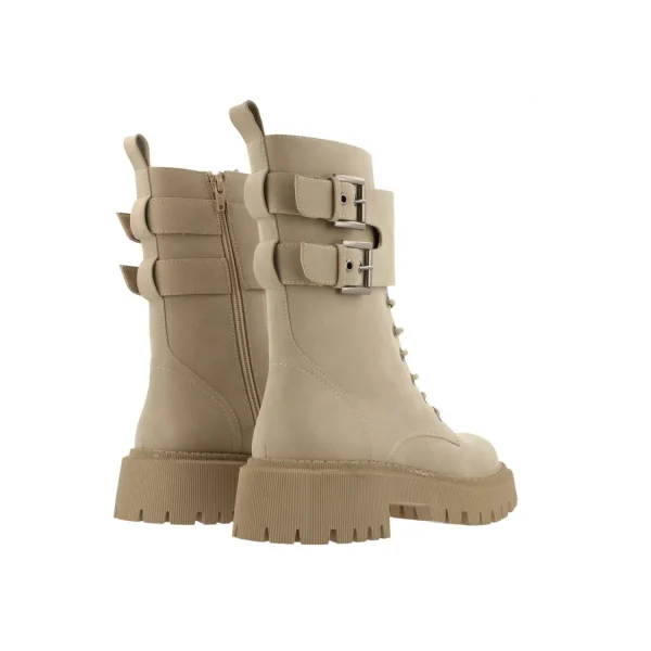 Lace Up Boots*Bullboxer Boots Beige/Taupe 173502F6S_Bonetd