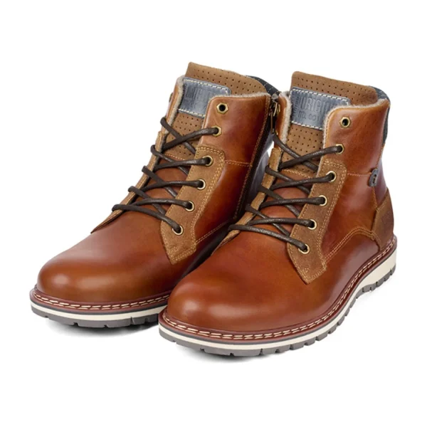 Lace Up Boots*Bullboxer Boots Cognac 877K55858A2499Su
