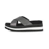 Heeled Mules*Bullboxer Mules Black/Silver 078036F2S_Bkbktd