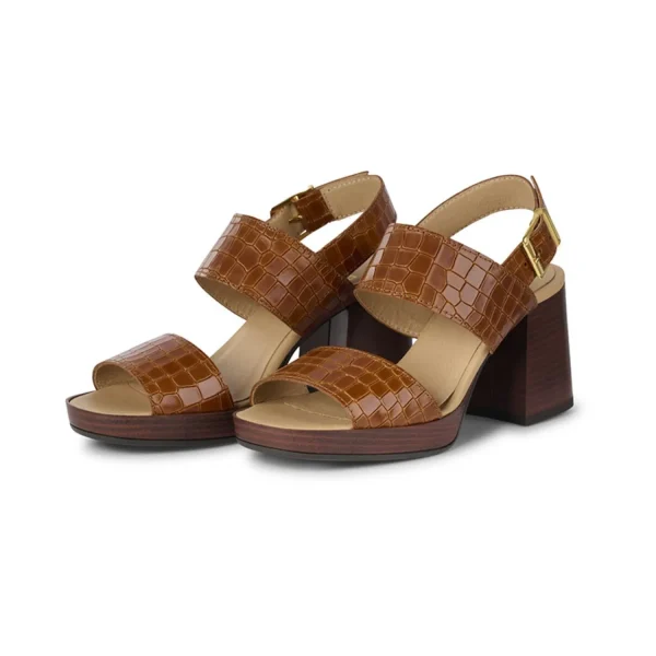 Sandals*Bullboxer Sandal With Heel Brown 256001E2L_Tanntd