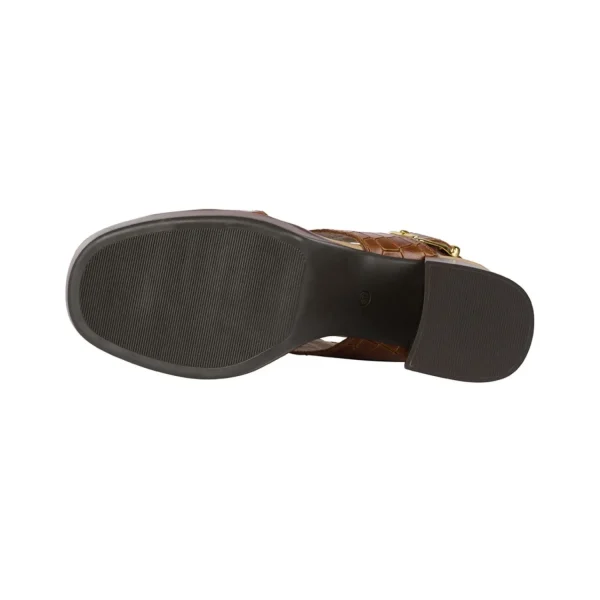 Sandals*Bullboxer Sandal With Heel Brown 256001E2L_Tanntd
