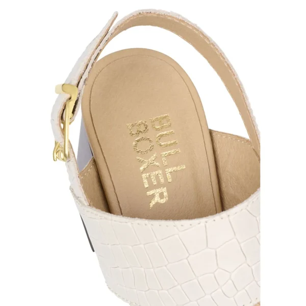 Sandals*Bullboxer Sandal With Heel Offwhite 256001E2L_Cremtd