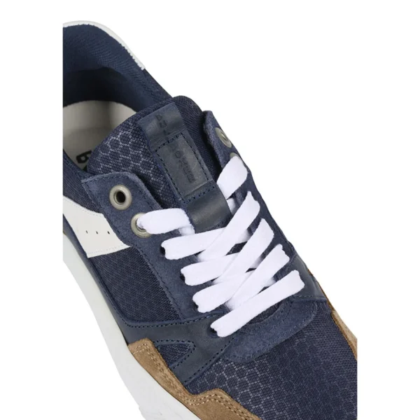 Sneakers*Bullboxer Sneaker Beige-Navy Aop009E5L_Benykb