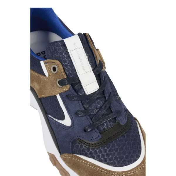 Sneakers*Bullboxer Sneaker Beige-Navy Atp001E5Labenykb