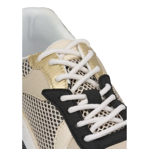 Sneaker Low*Bullboxer Sneaker Black/Sand 077034F5S_Blsdtd