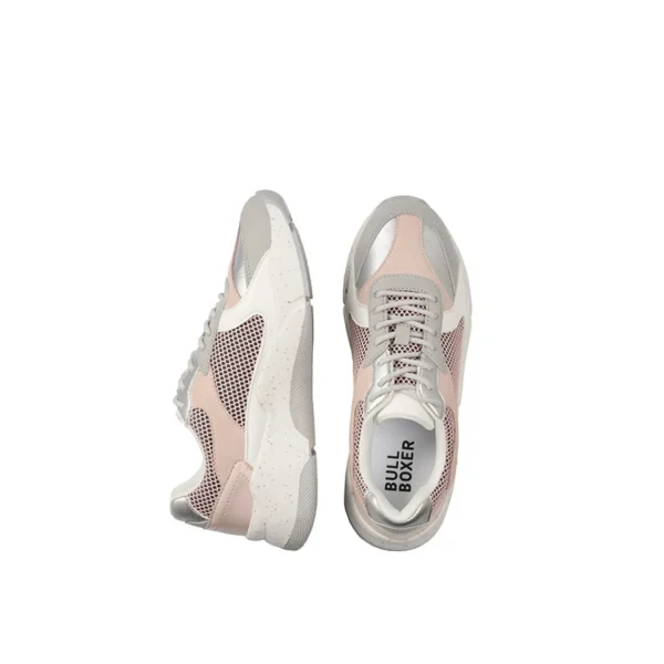 Sneaker Low*Bullboxer Sneaker Light Grey/Pink 077034F5S_Lgpntd