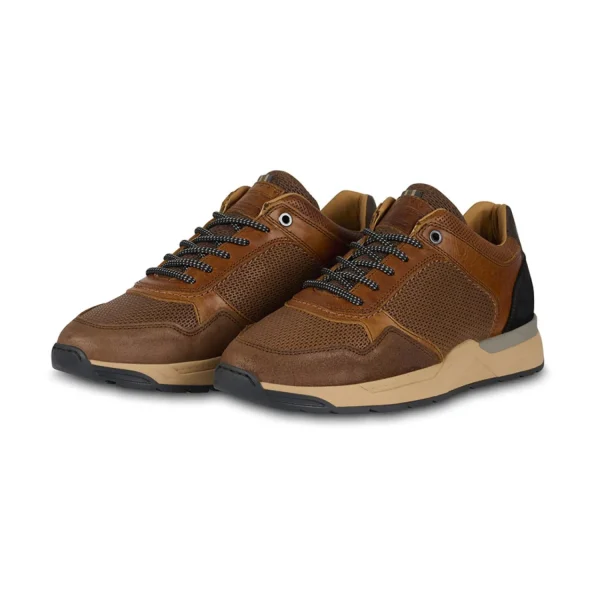 Sneaker Low*Bullboxer Sneaker Low Cognac 855K25973Mcobbsu