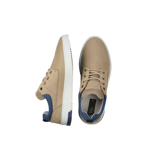 Sneaker Low*Bullboxer Sneaker Sand/Blue 616P21797Abedesu