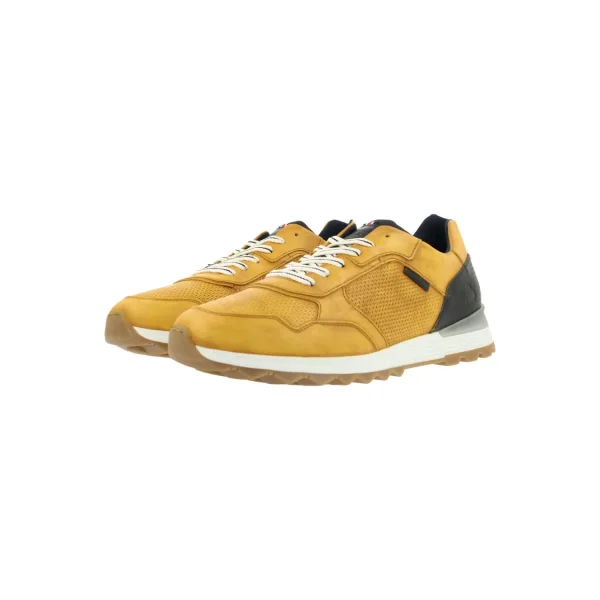 Sneaker Low*Bullboxer Sneaker Yellow/Blue 373K20438Cwyensu