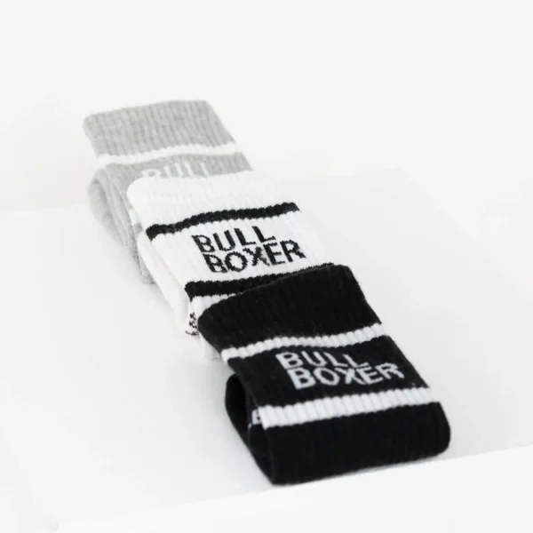 Socks*Bullboxer Socks Women White/Black/Grey 3-Pack